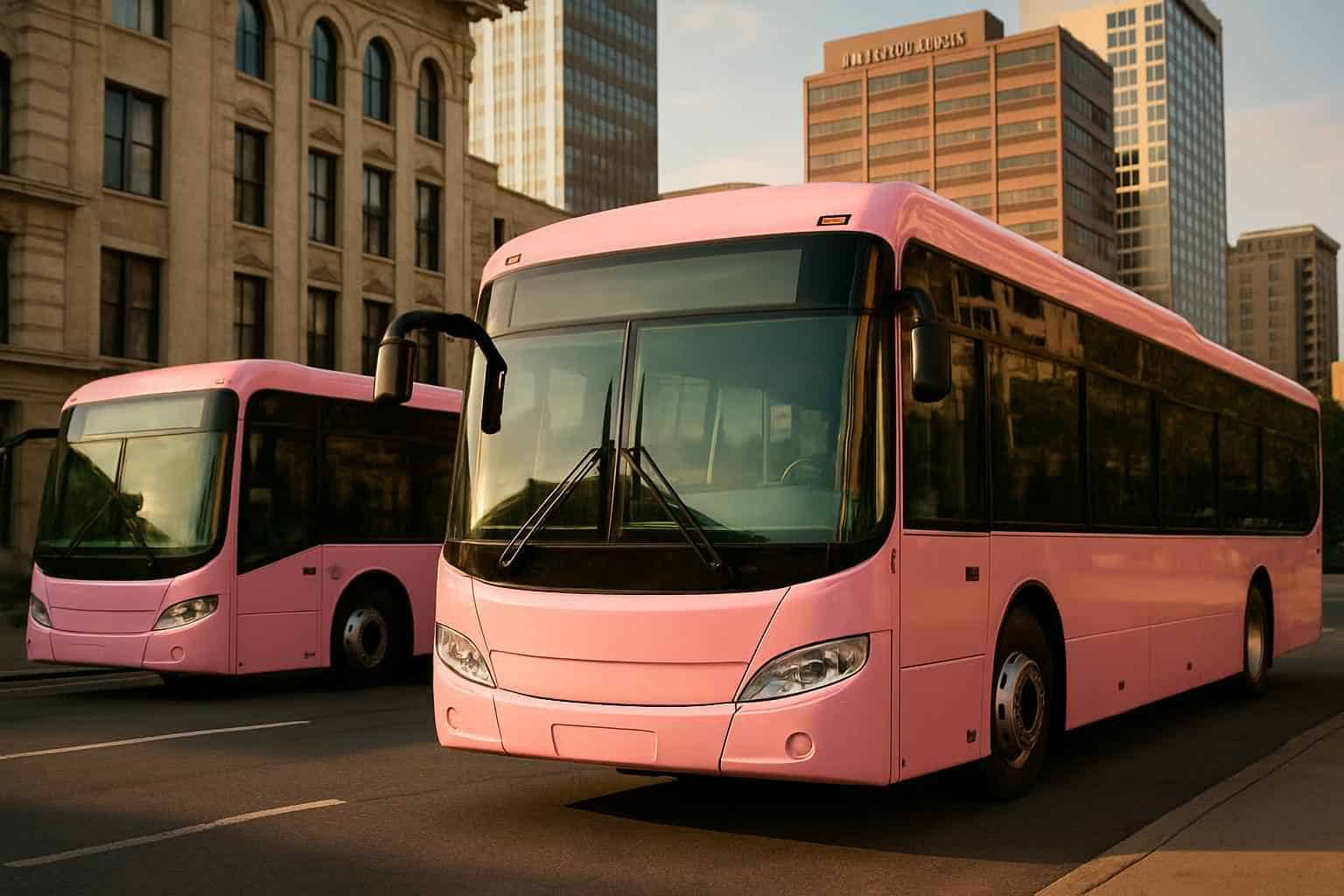 Birmingham Alabama Pink Buses