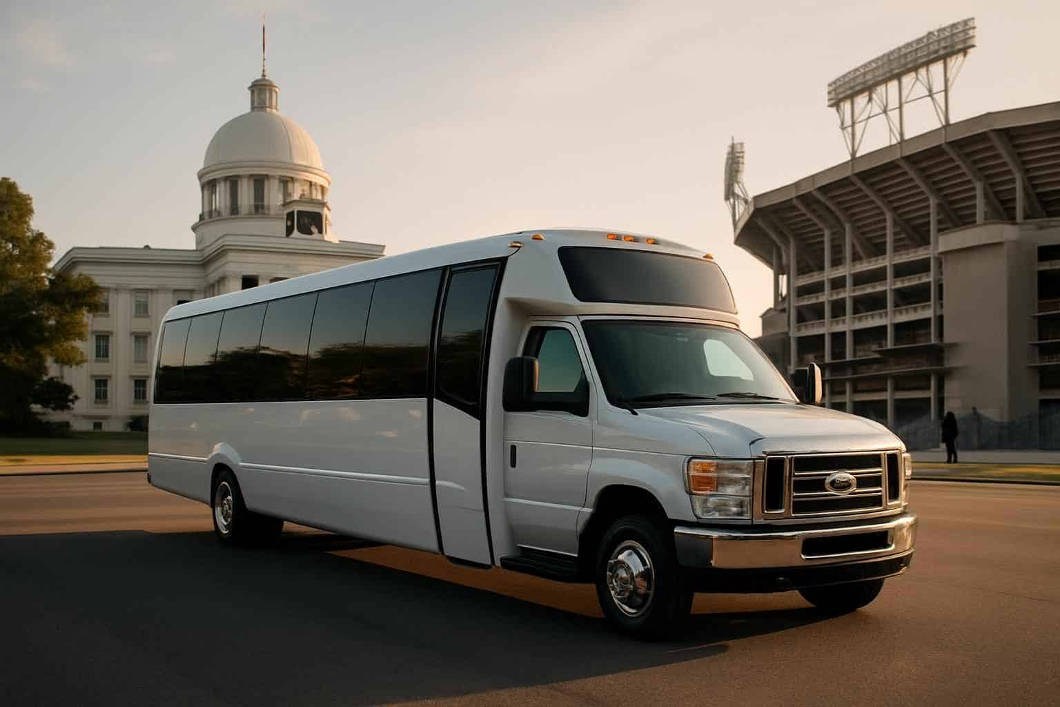 Can I book Montgomery Alabama shuttles for popular venues and stadiums?