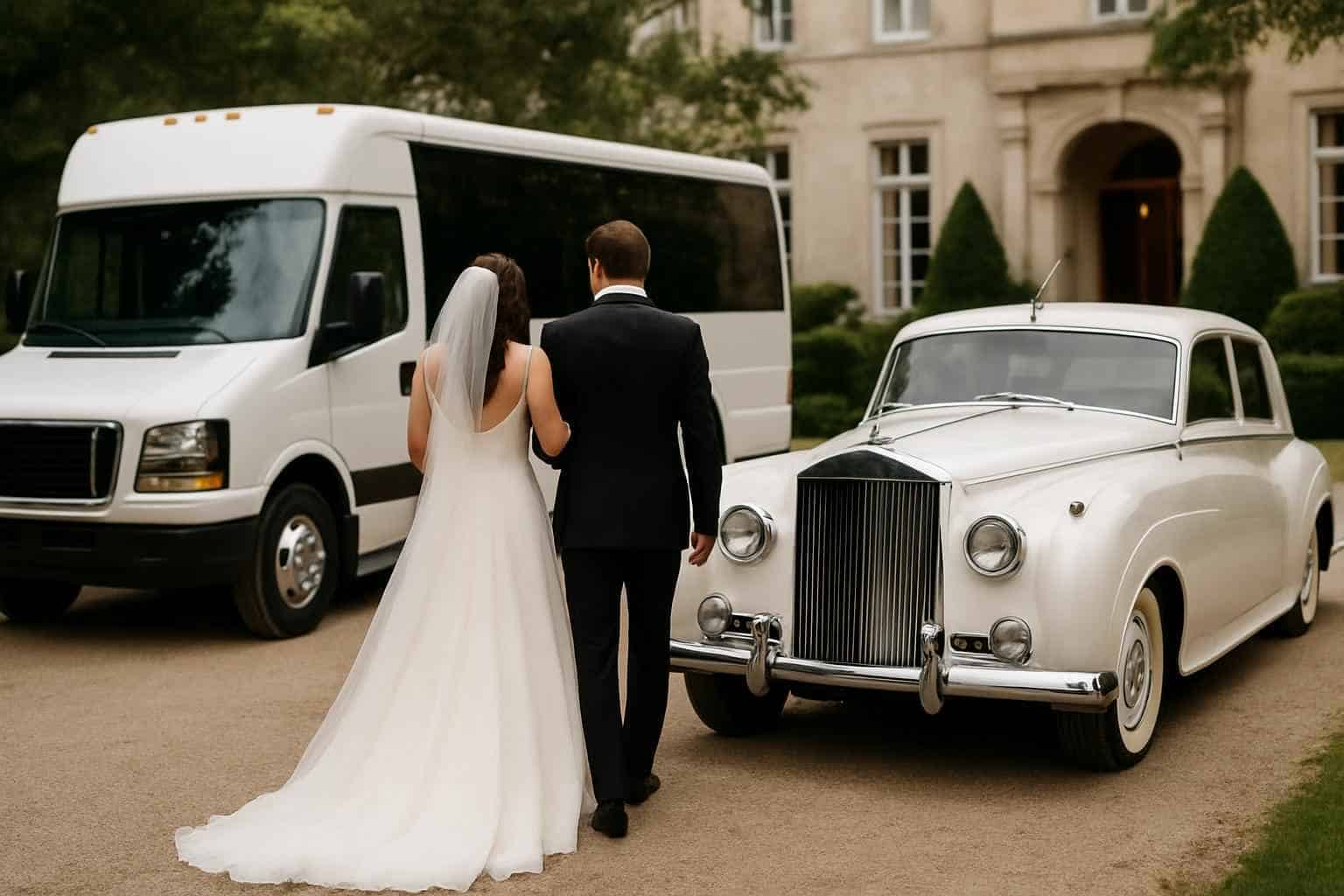 Do you provide wedding day shuttles and a classic vintage getaway car in Birmingham Alabama?