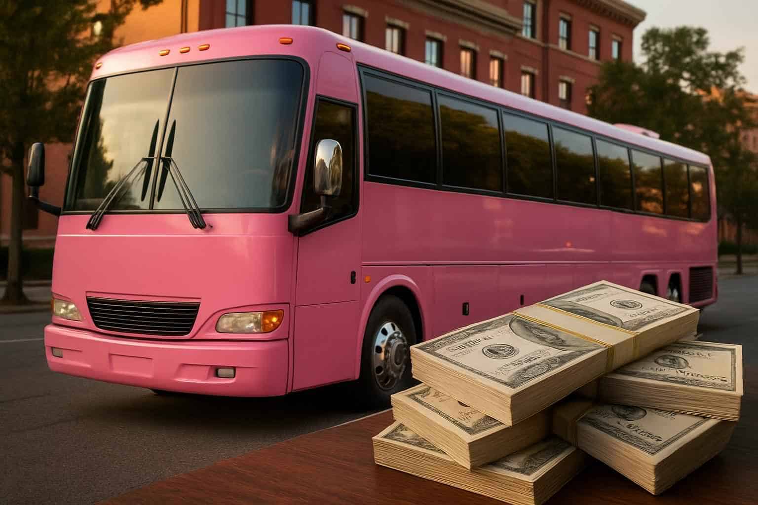 How much does pink party bus rental cost in Huntsville Alabama?
