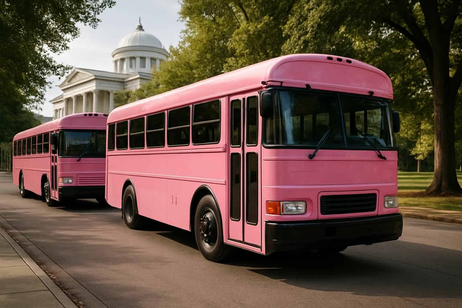 Huntsville Alabama Pink Buses
