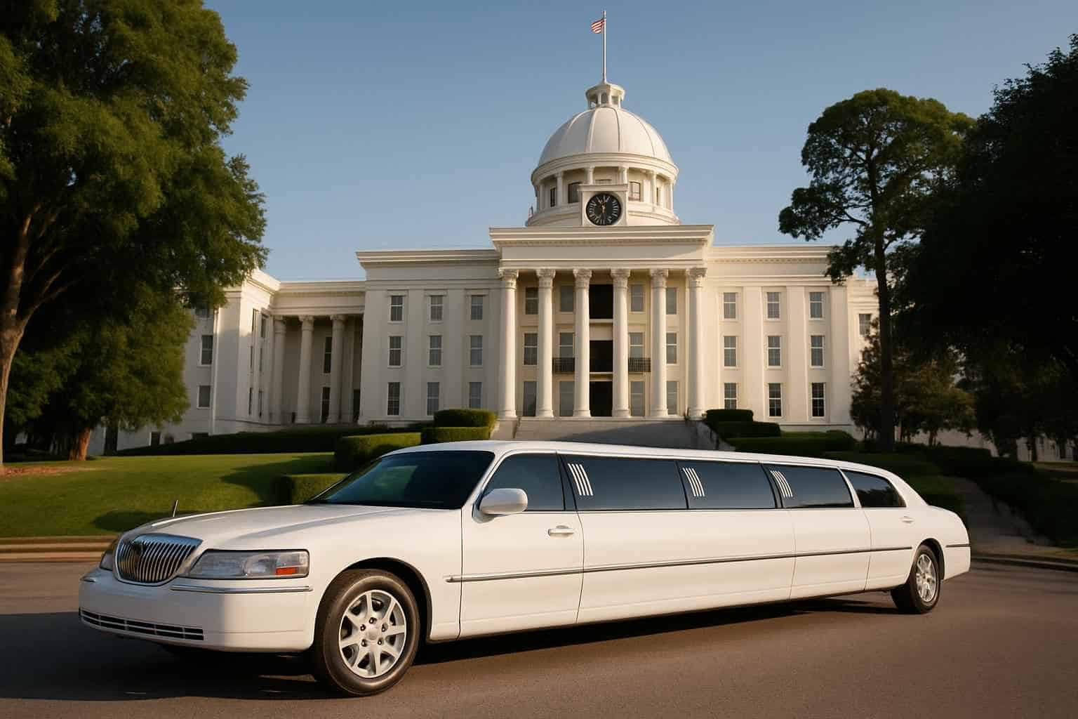 White Stretch Limos And SUV Limos