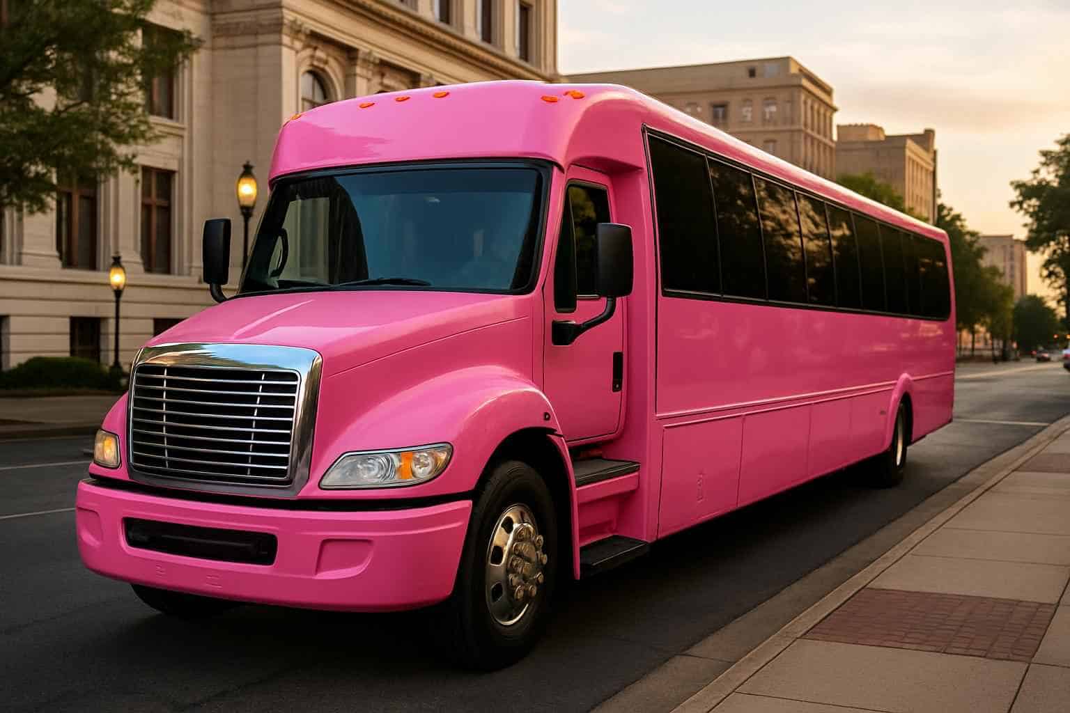 Pink Party Bus Rental Services in Birmingham Alabama