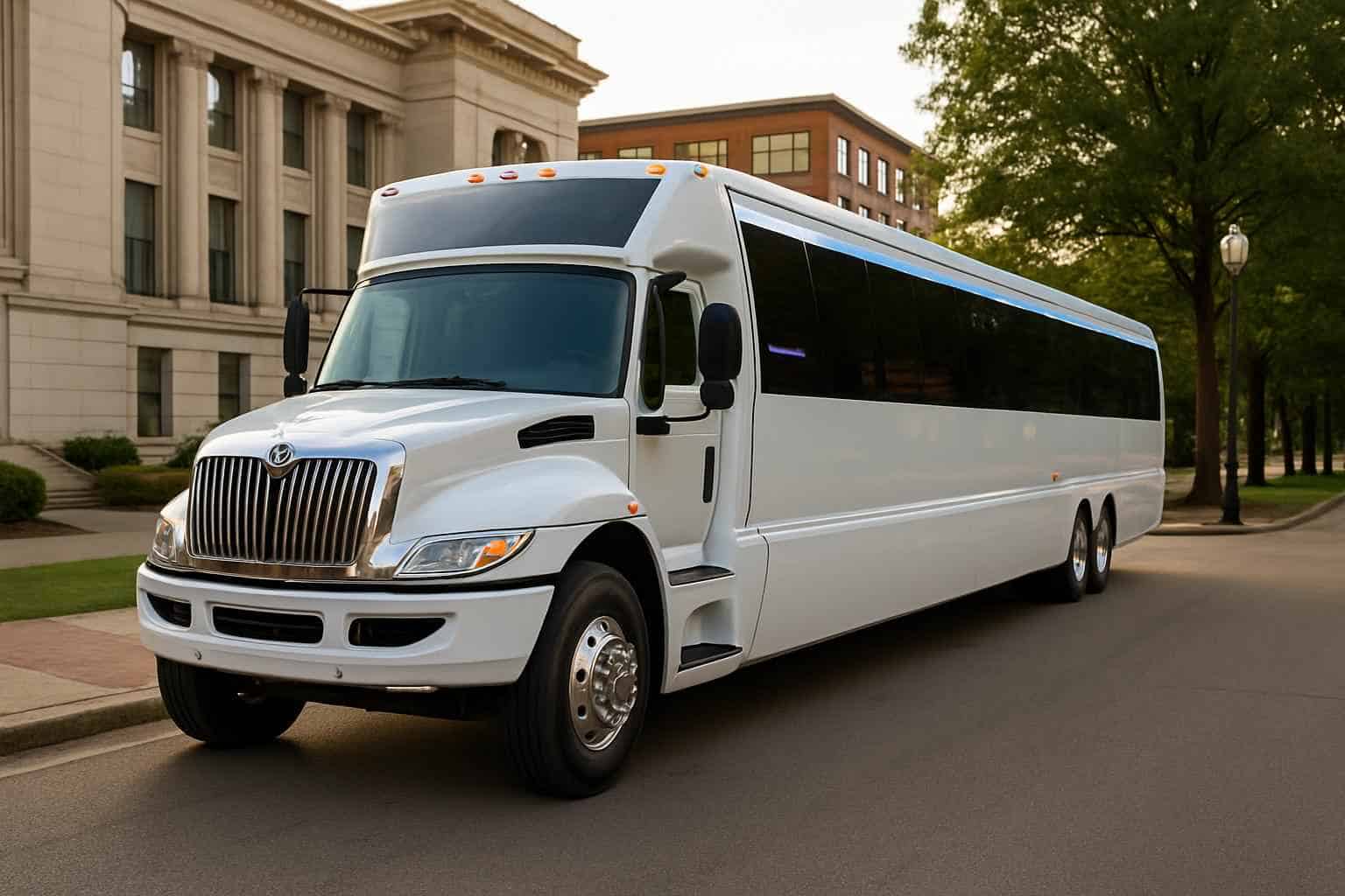 White Party Bus Rental Services in Birmingham Alabama