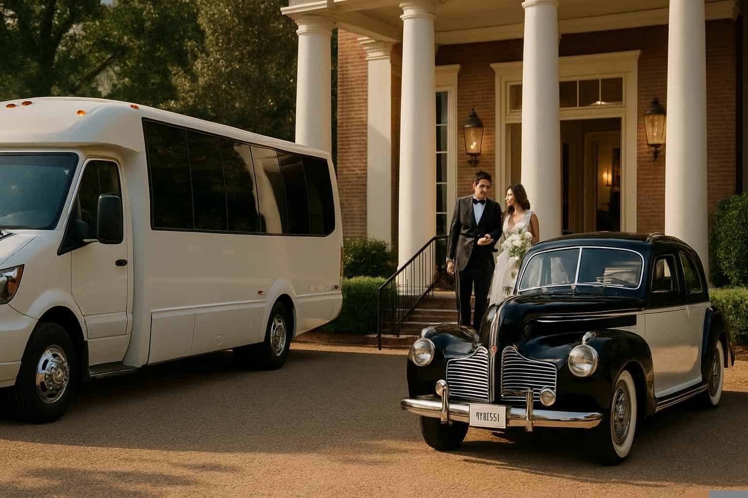 Do You Provide Wedding Day Shuttles And A Classic Vintage Getaway Car In Montgomery Alabama