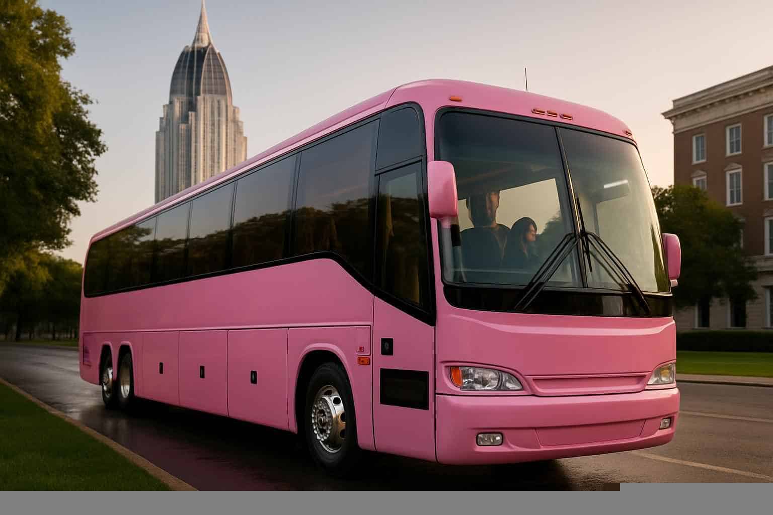 Mobile Alabama Pink Bus Service For Events