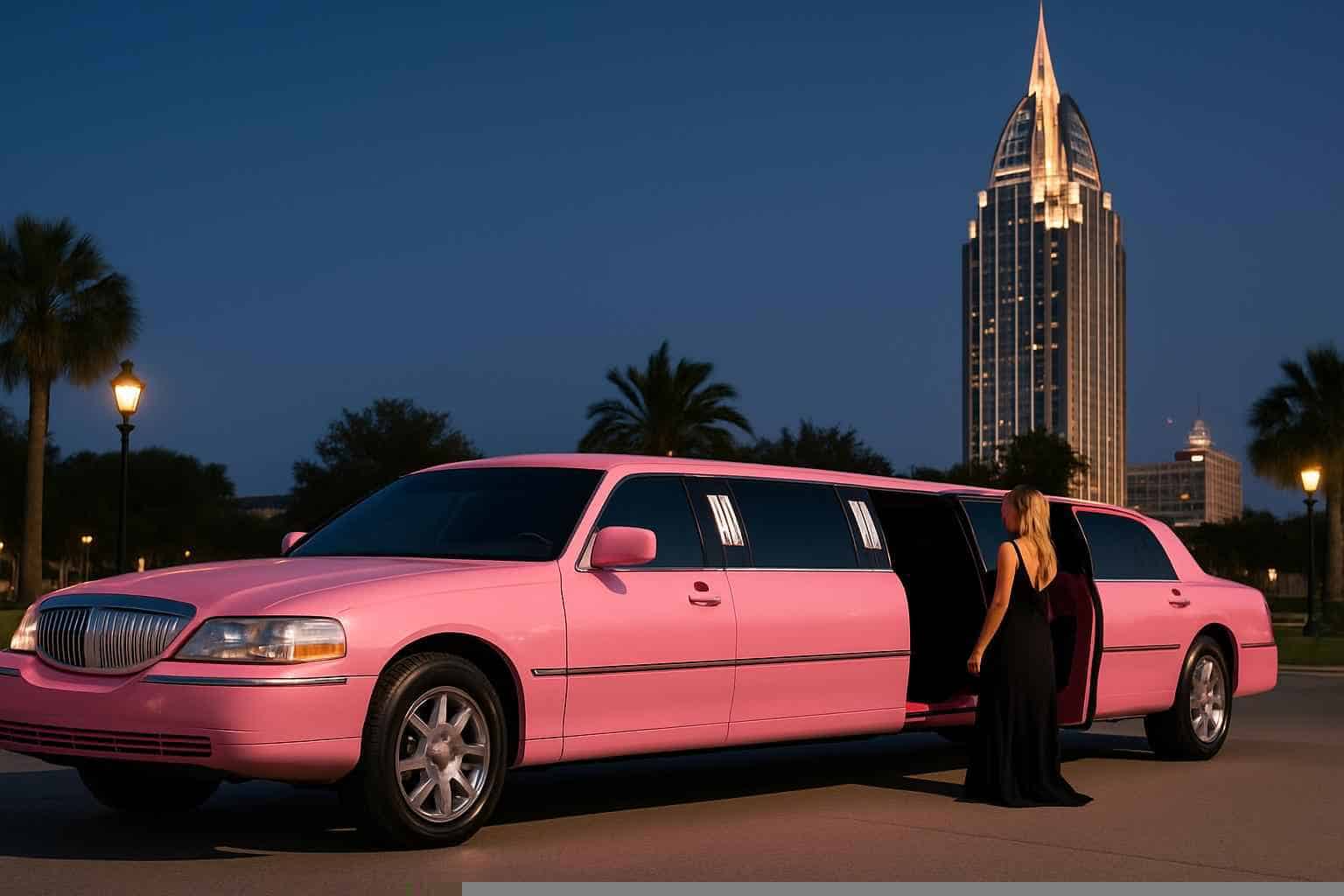 Mobile Alabama Pink Limos