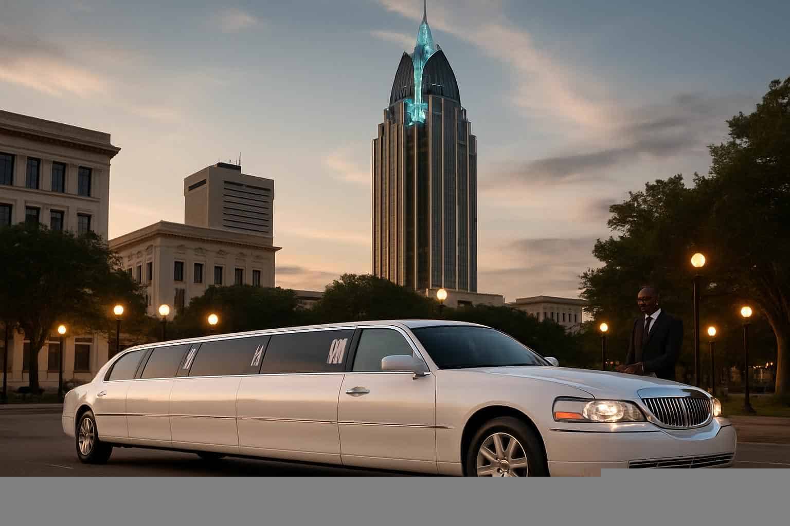Mobile Alabama White Limo Service