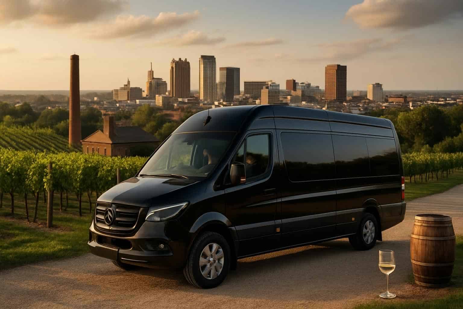 Can you handle multi-stop winery brewery city tours around Birmingham Alabama?