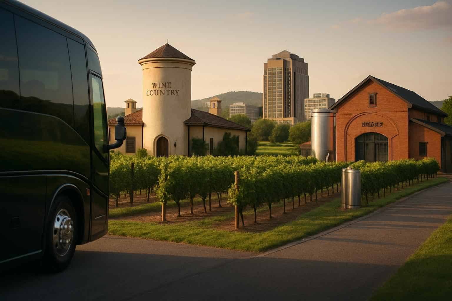 Can you handle multi-stop winery brewery city tours around Huntsville Alabama