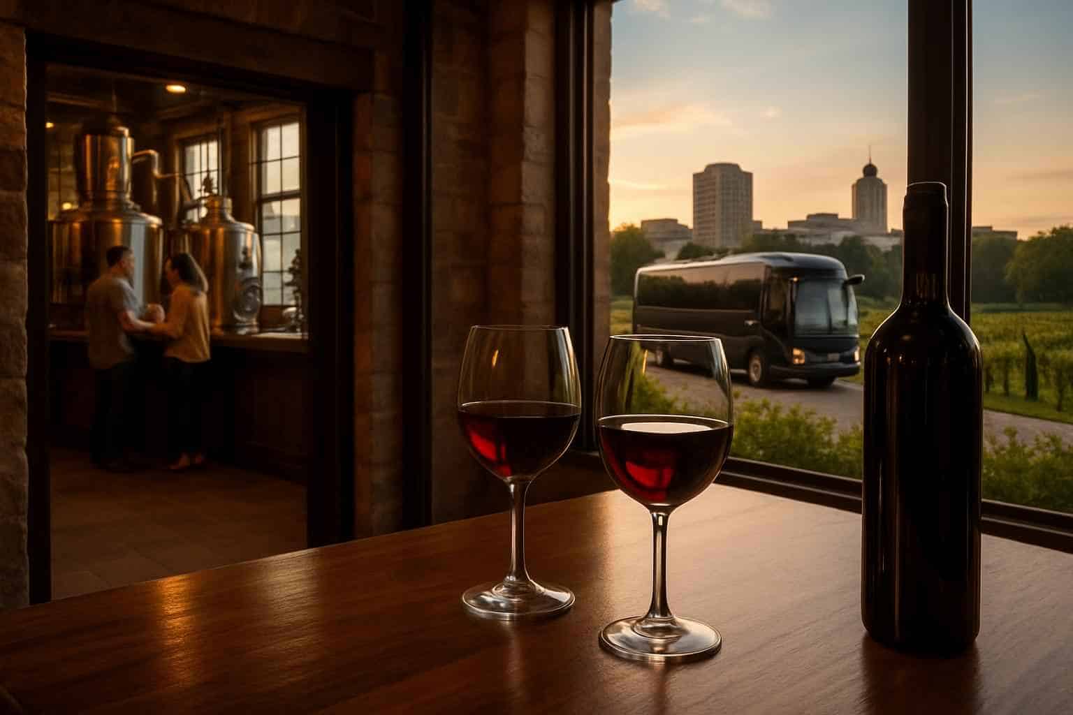 Can you handle multi-stop winery brewery city tours around Huntsville Alabama?