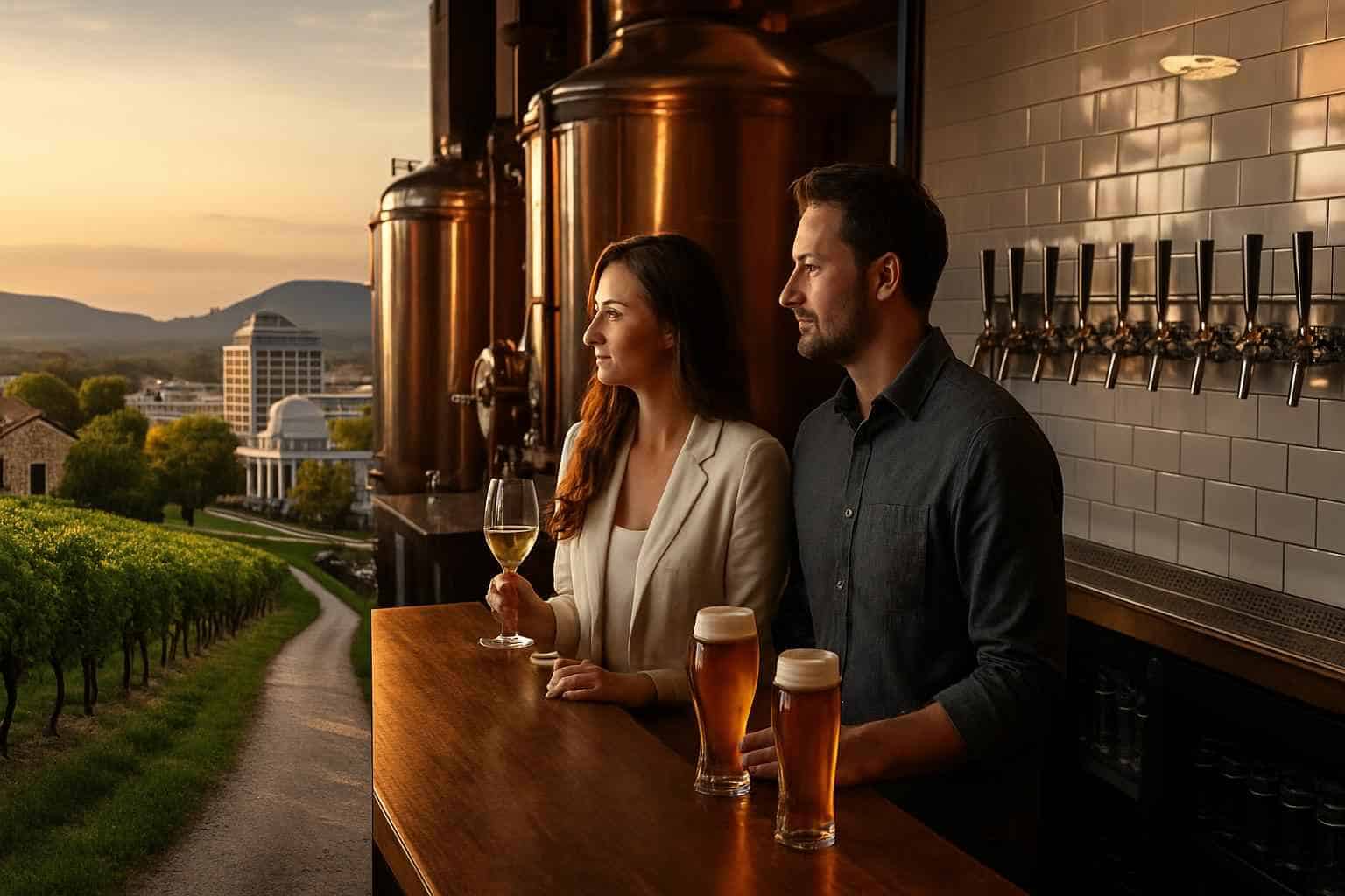 Can you handle multi-stop winery brewery city tours around Huntsville Alabama