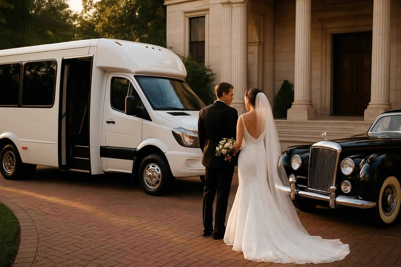 Do you provide wedding day shuttles and a classic vintage getaway car in Birmingham Alabama?