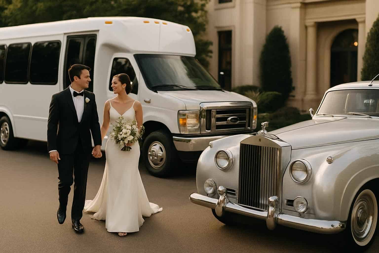 Do you provide wedding day shuttles and a classic vintage getaway car in Birmingham Alabama