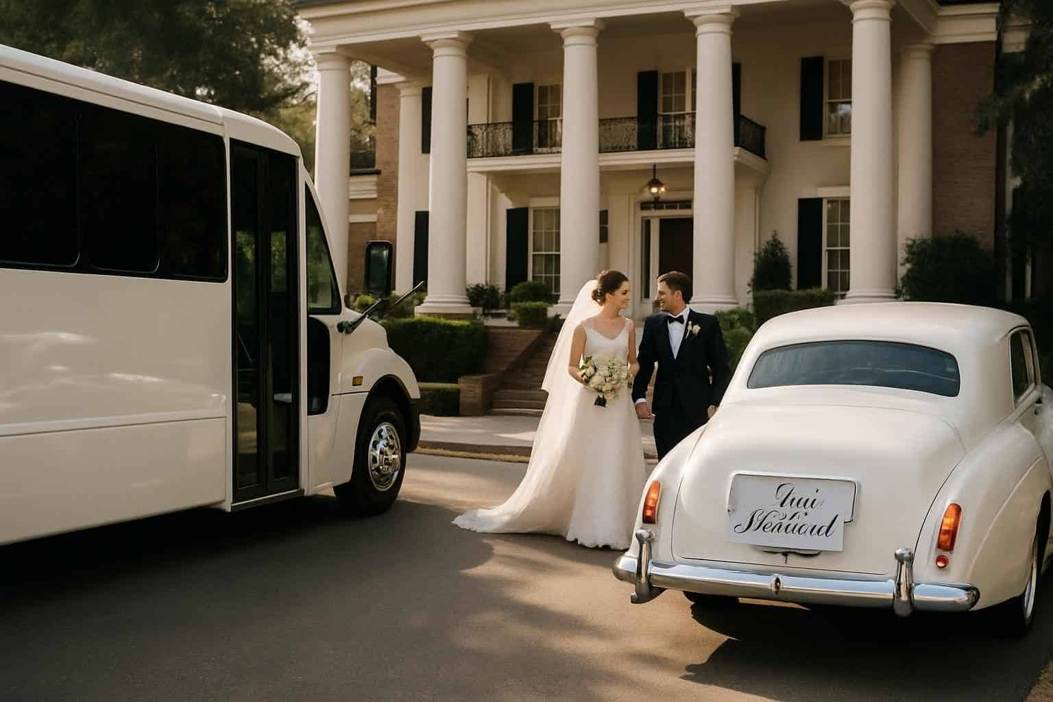 Do you provide wedding day shuttles and a classic vintage getaway car in Birmingham Alabama