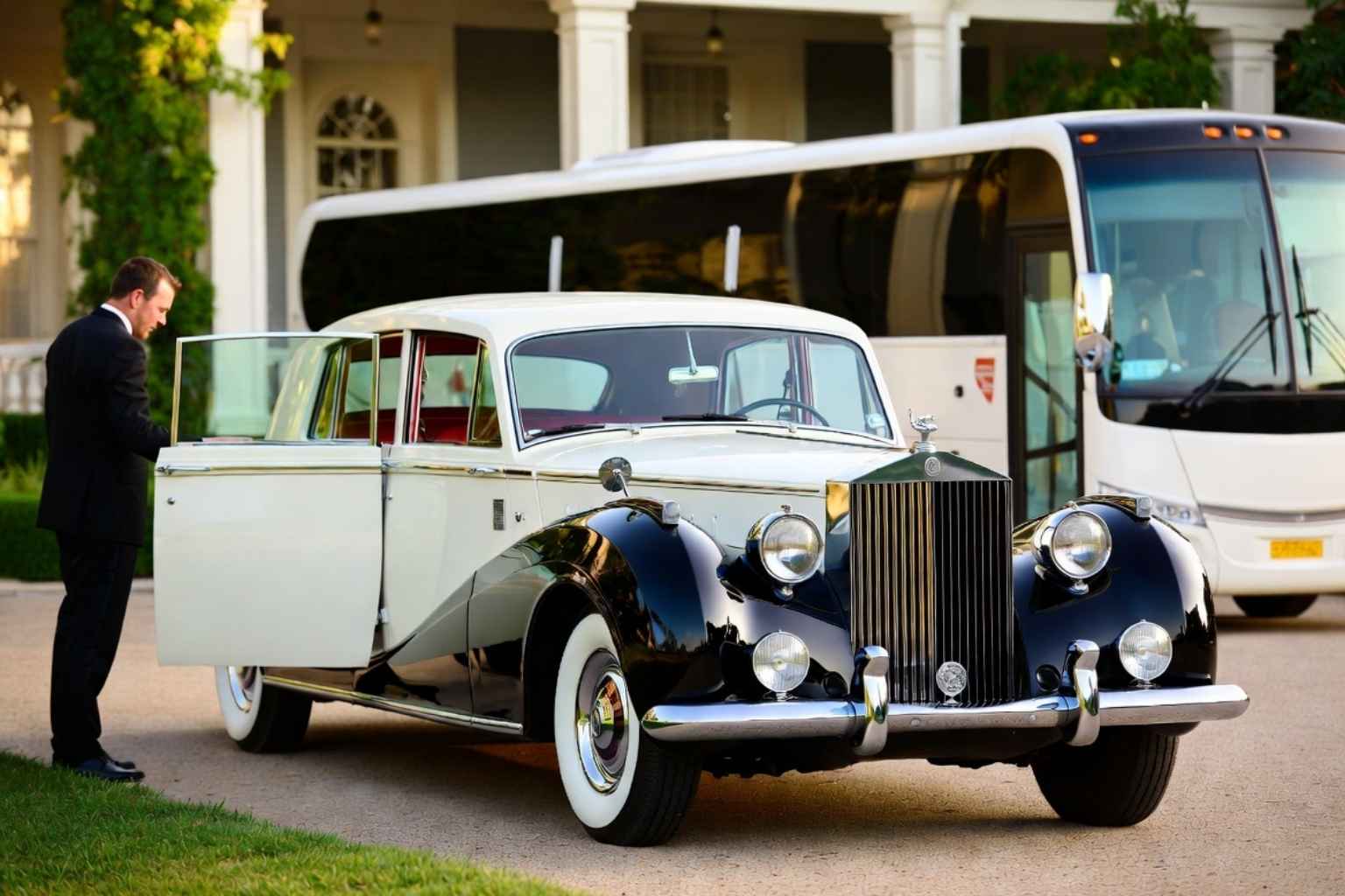 Do you provide wedding day shuttles and a classic vintage getaway car in Birmingham Alabama?