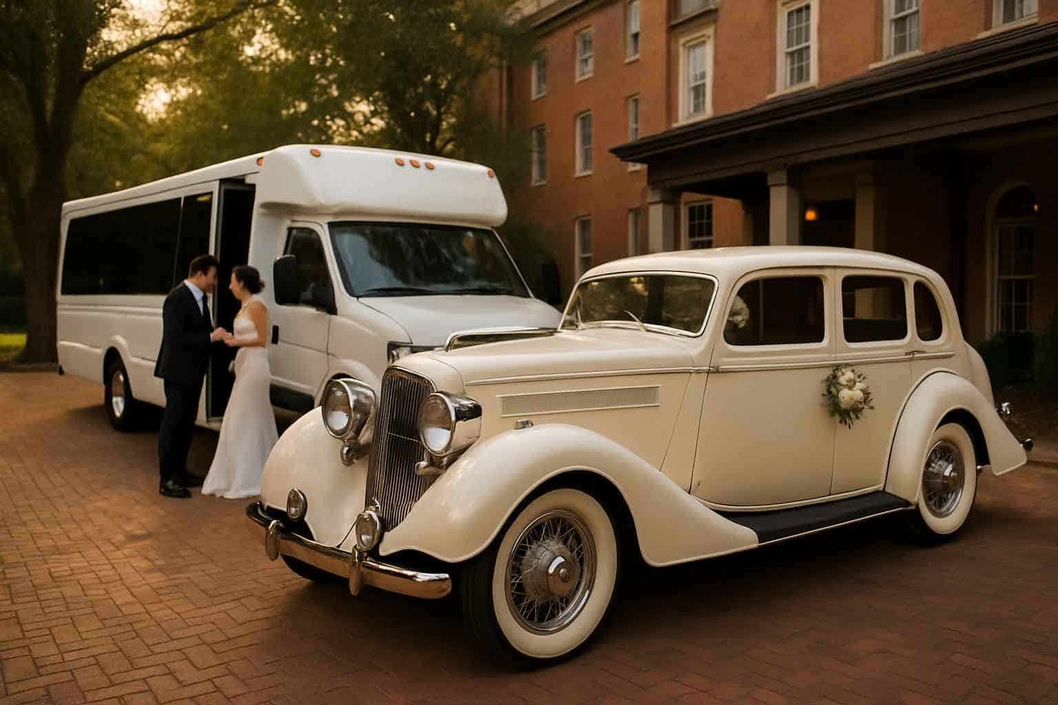 Do You Provide Wedding Day Shuttles And A Classic Vintage Getaway Car In Huntsville Alabama
