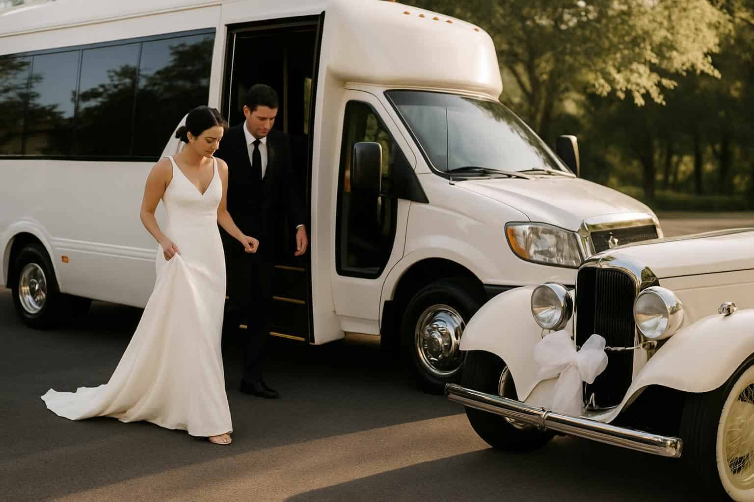 Do You Provide Wedding Day Shuttles And A Classic Vintage Getaway Car In Montgomery Alabama