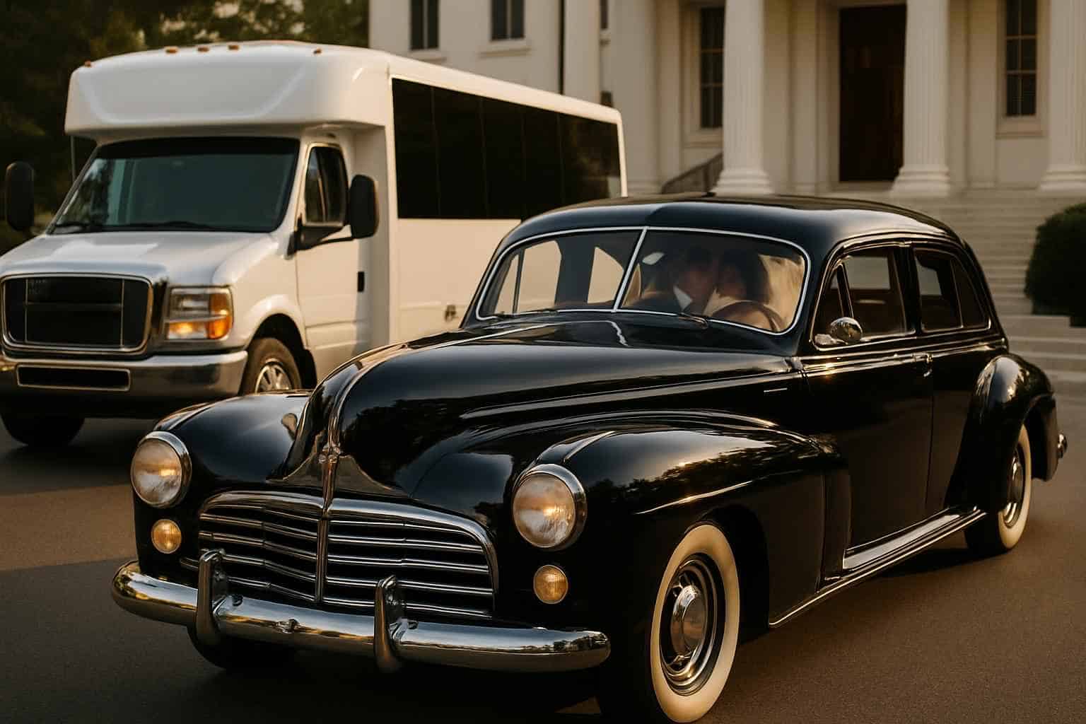 Do You Provide Wedding Day Shuttles and a Classic Vintage Getaway Car in Montgomery Alabama