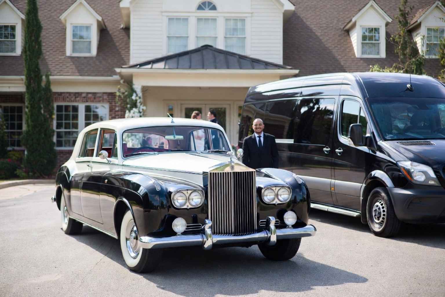 Do you provide wedding day shuttles and a classic vintage getaway car in Montgomery Alabama?