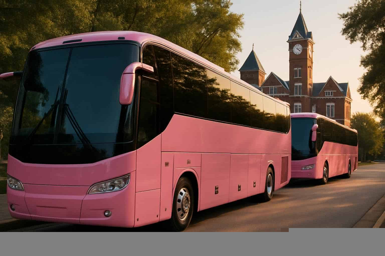 Auburn Alabama Pink Buses For Groups