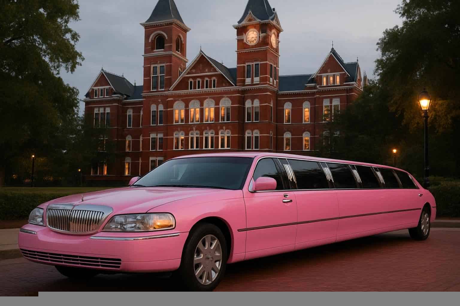 Auburn Alabama Pink Limo Service For Events