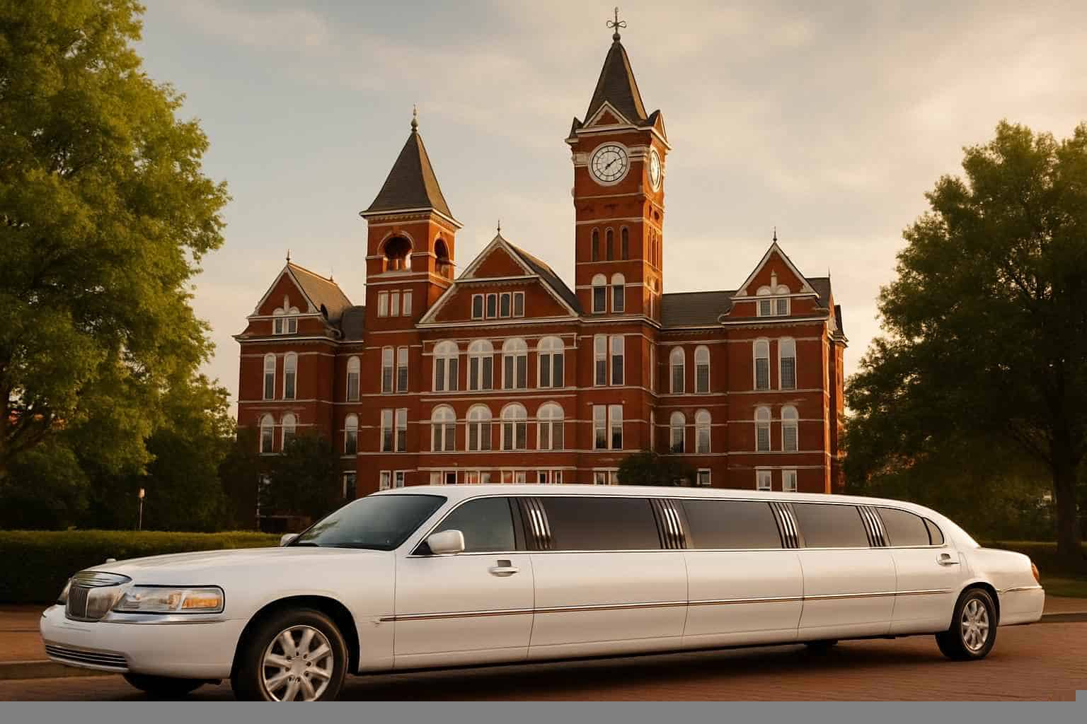 Luxury White Limos For Auburn Events