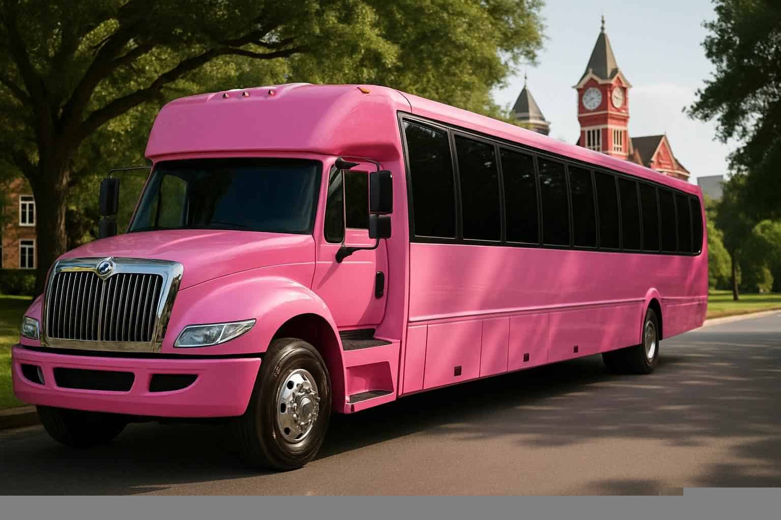 Top Pink Party Bus Company In Auburn AL