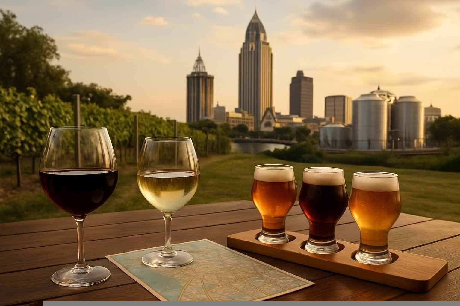 Can You Handle Multi Stop Winery Brewery City Tours Around Mobile Alabama