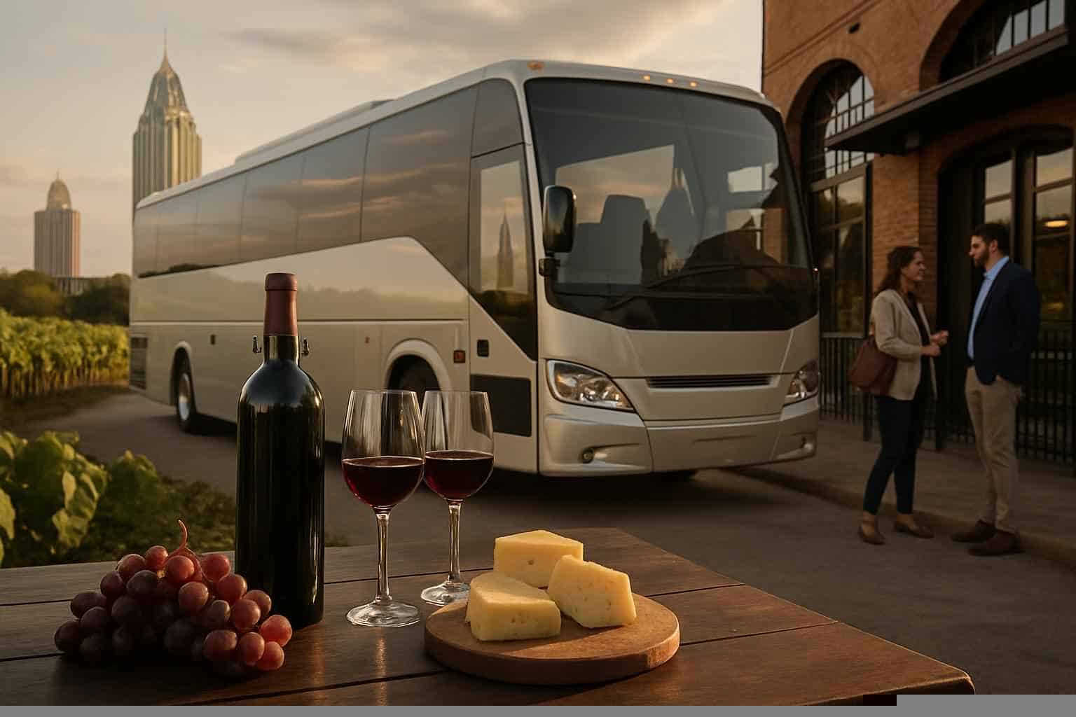 Can you handle multi-stop winery brewery city tours around Mobile Alabama?