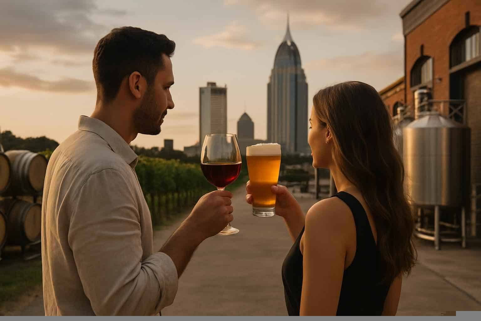 Can you handle multi stop winery brewery city tours around Mobile Alabama