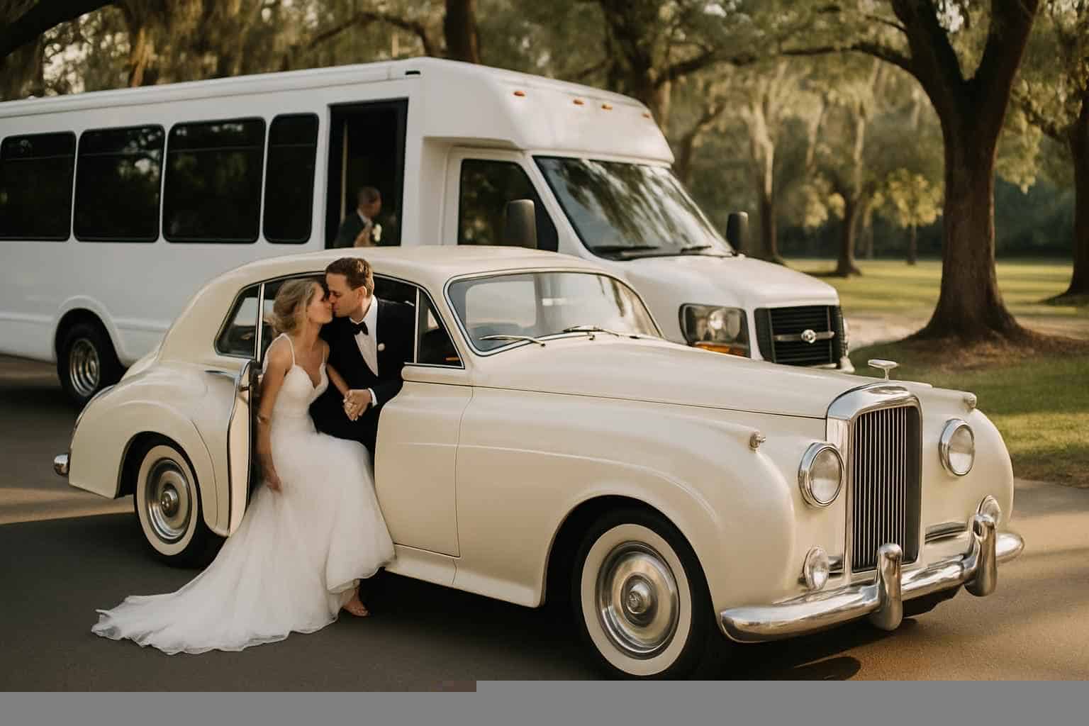 Do You Provide Wedding Day Shuttles And A Classic Vintage Getaway Car In Auburn Alabama