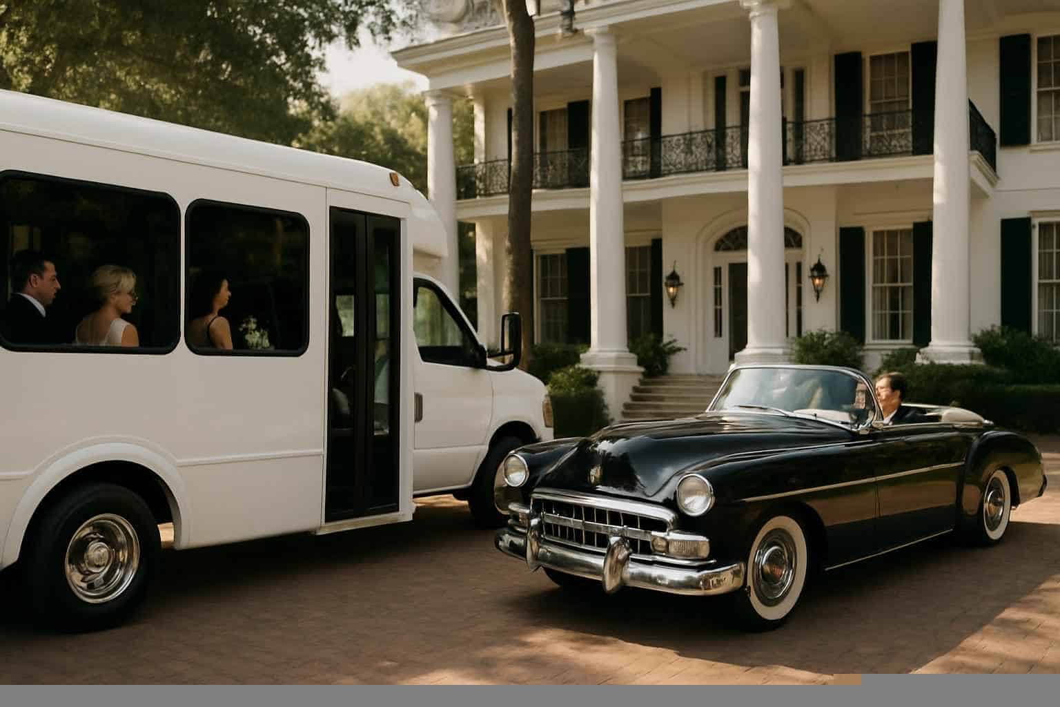 Do You Provide Wedding Day Shuttles And A Classic Vintage Getaway Car In Mobile Alabama
