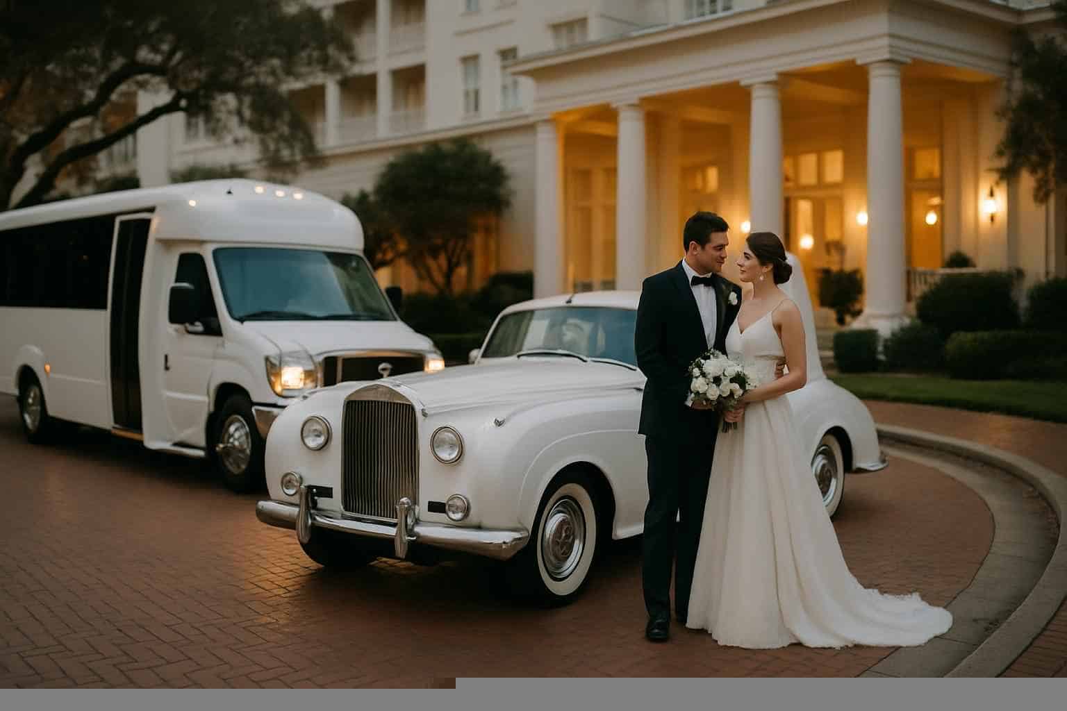 Do You Provide Wedding Day Shuttles And A Classic Vintage Getaway Car In Mobile Alabama