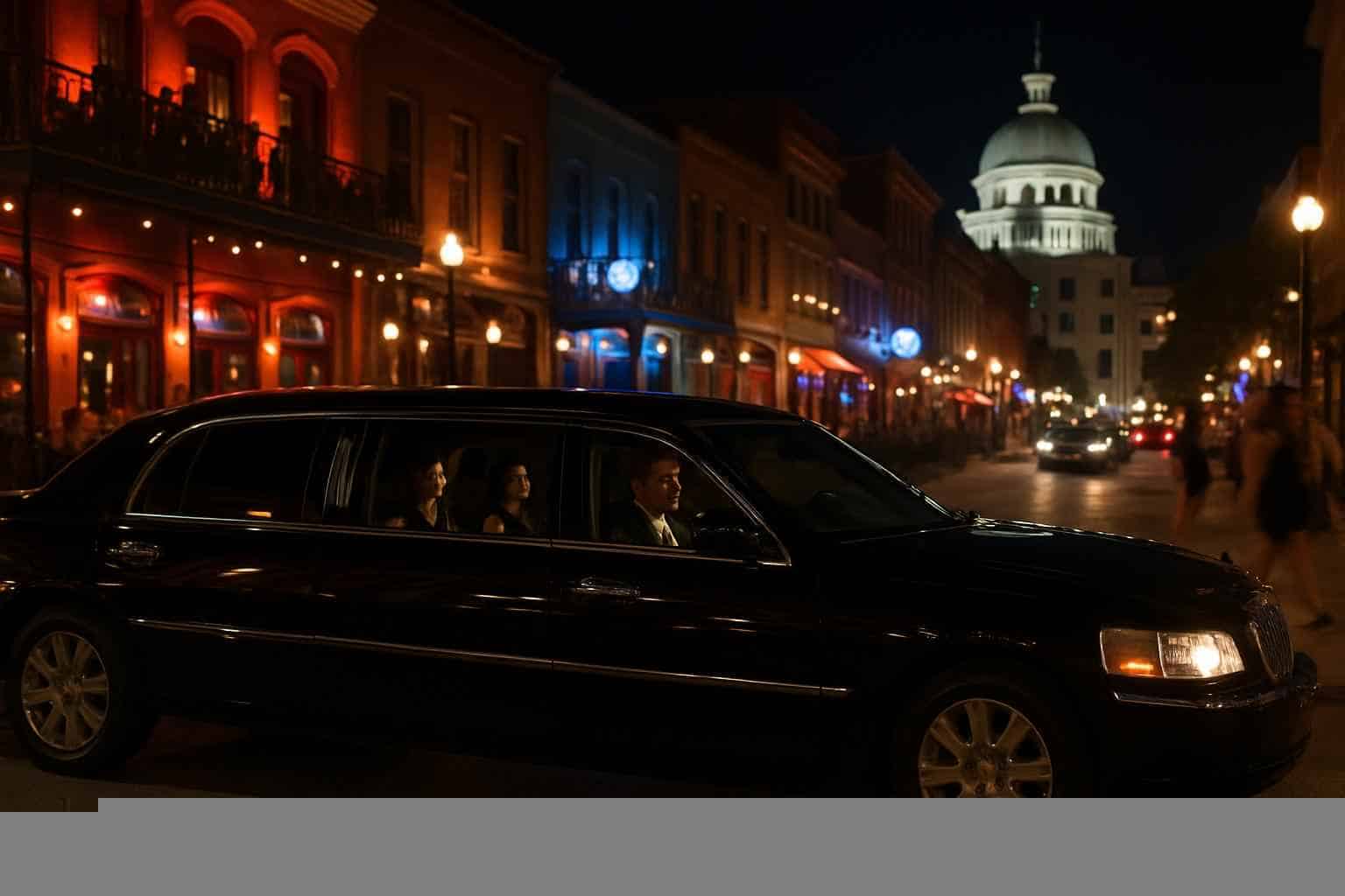 Do you service nightlife areas and downtown districts in Montgomery Alabama for hourly charters?