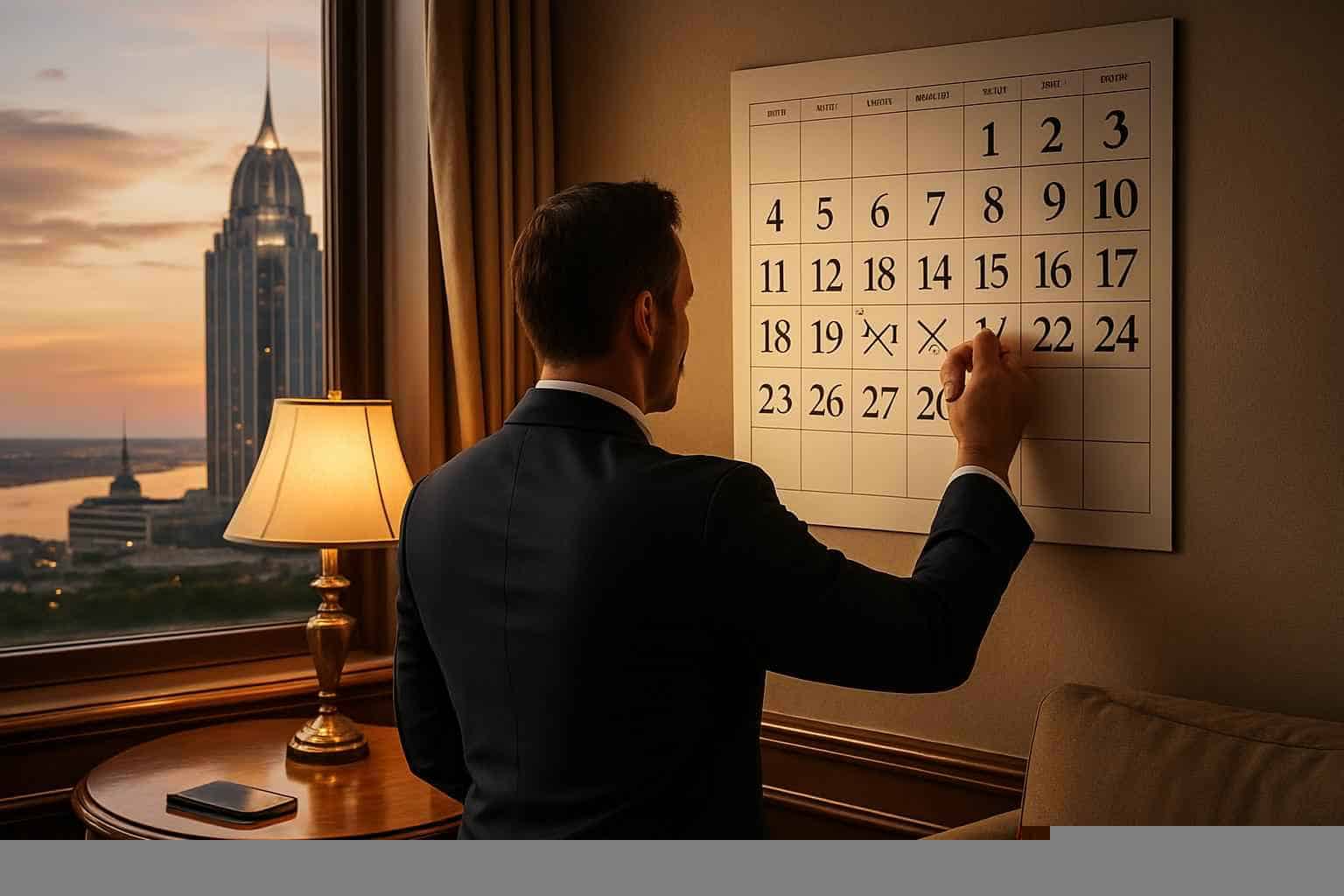 How far in advance should I reserve peak dates in Mobile Alabama?