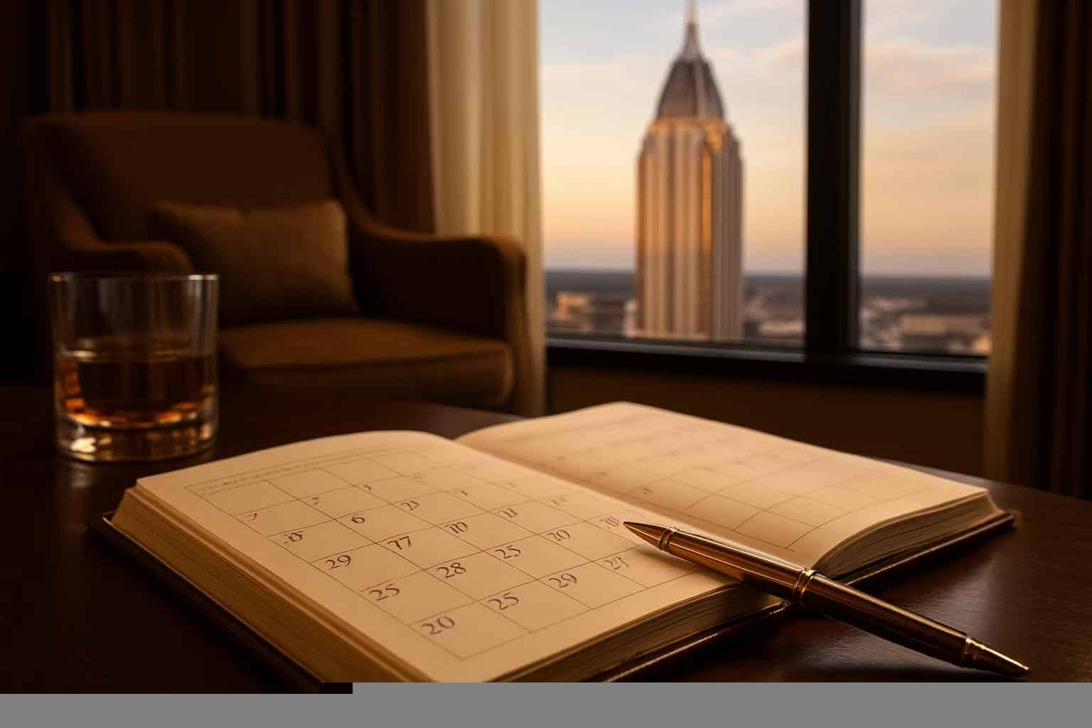 How far in advance should I reserve peak dates in Mobile Alabama?