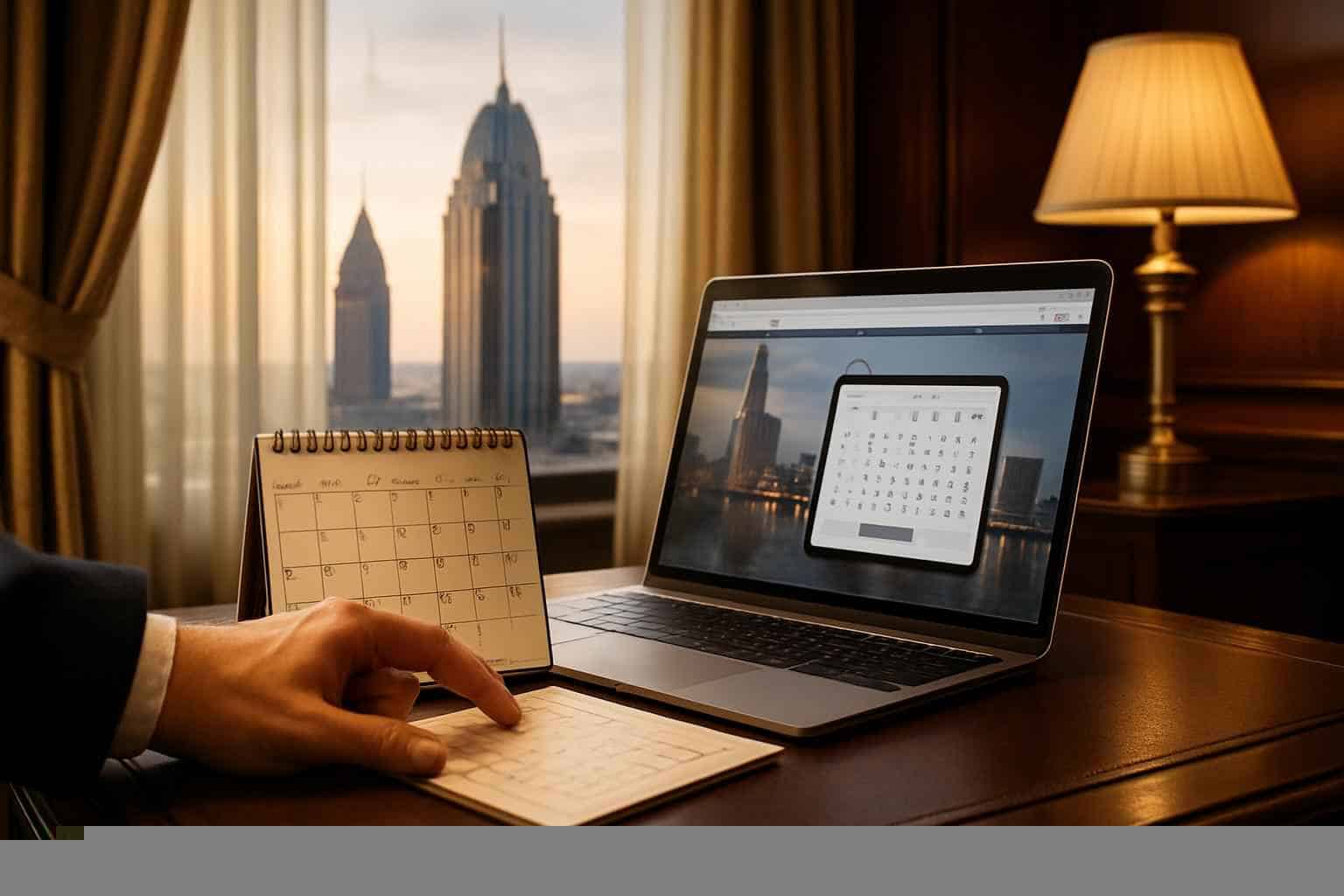 How far in advance should I reserve peak dates in Mobile Alabama