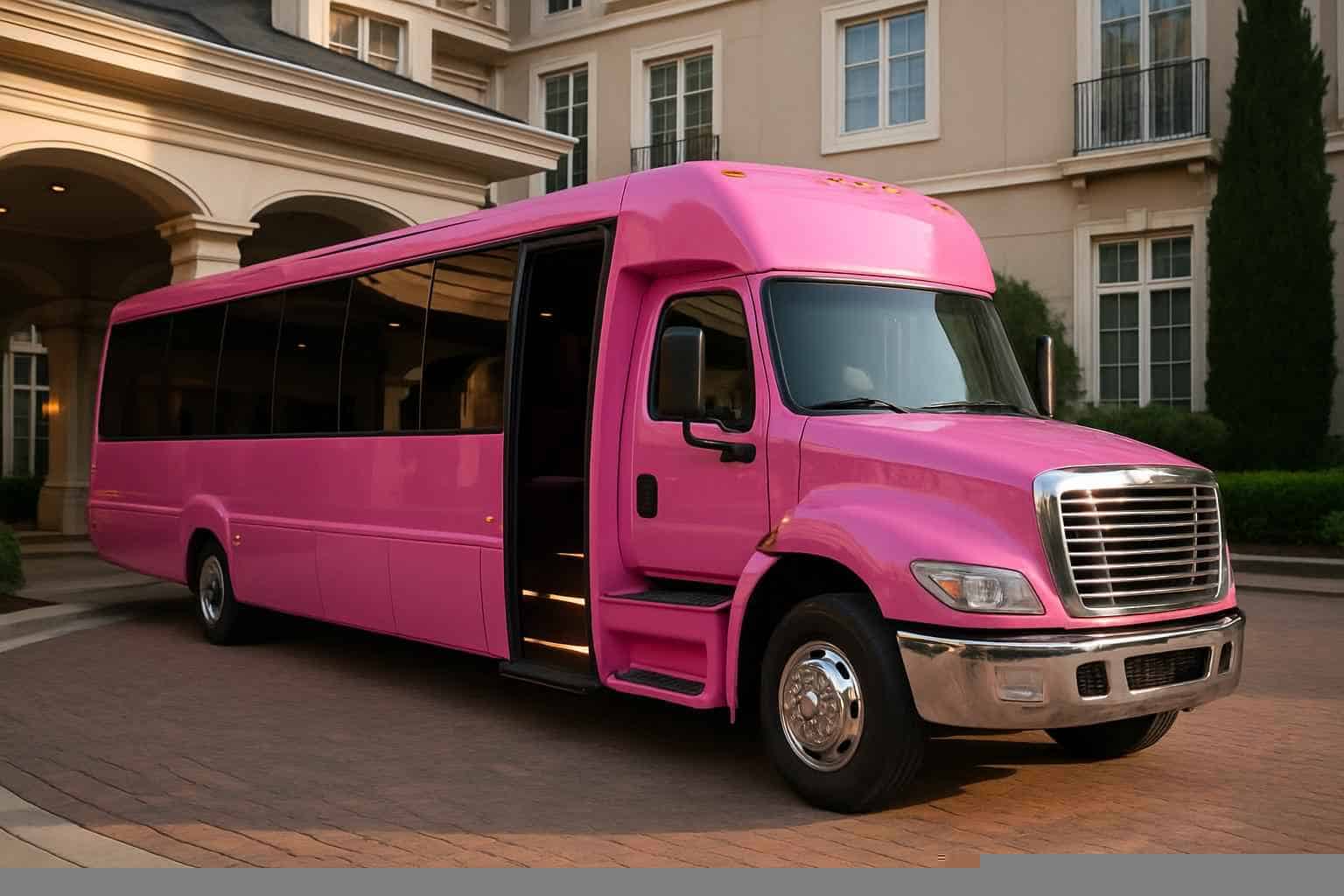 Pink Limo Bus Rentals For Auburn Celebrations