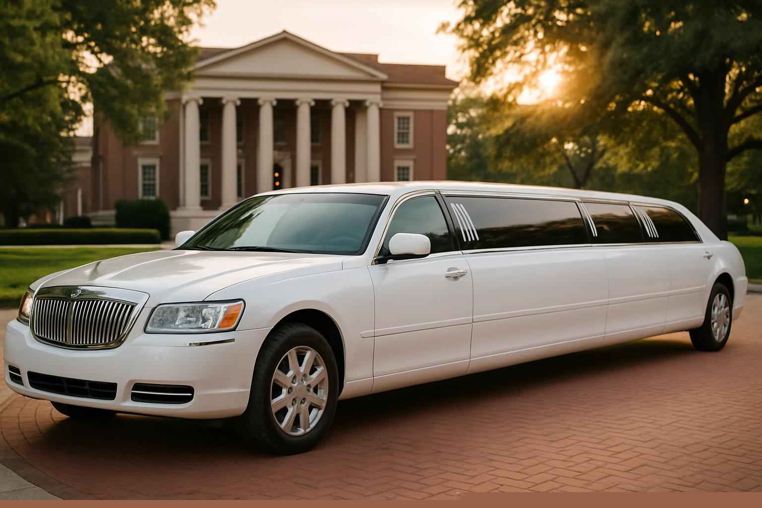 White Stretch Limos For Tuscaloosa Events
