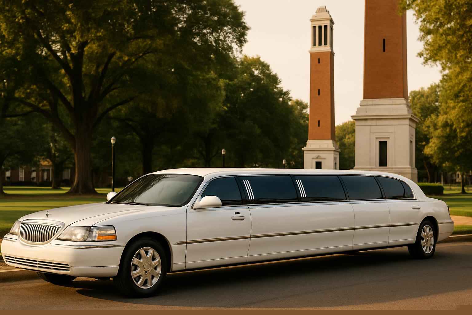 Wedding White Limo Rentals In Tuscaloosa