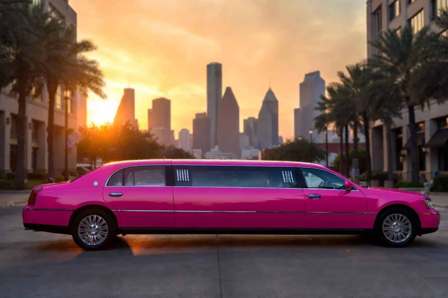 Houston Texas Pink Limos