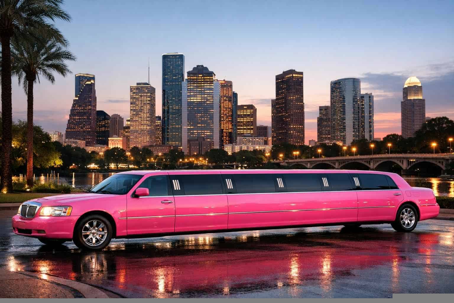 Best Houston TX Pink Limo Company