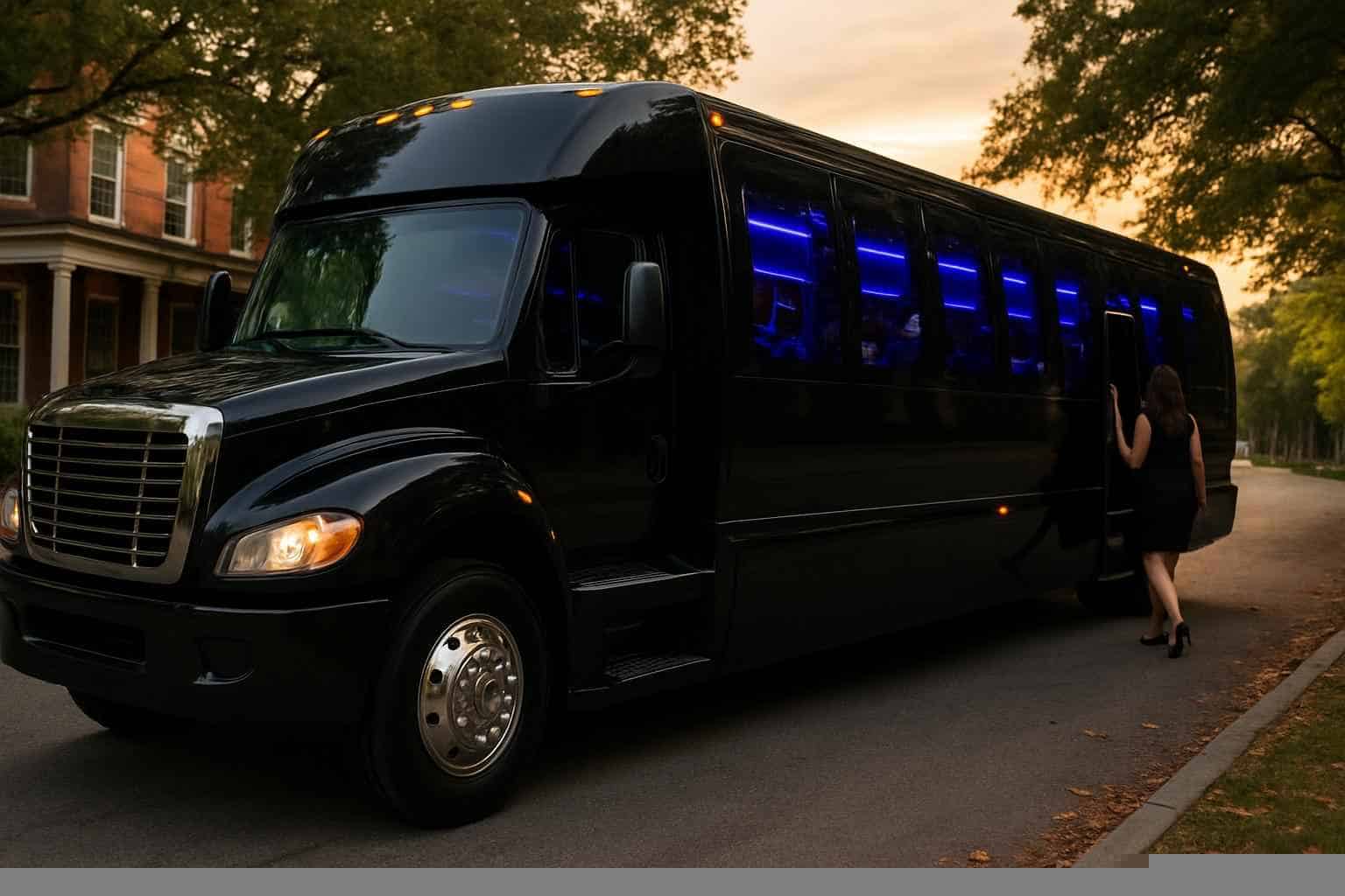 Black Party Bus Services For Gadsden Events