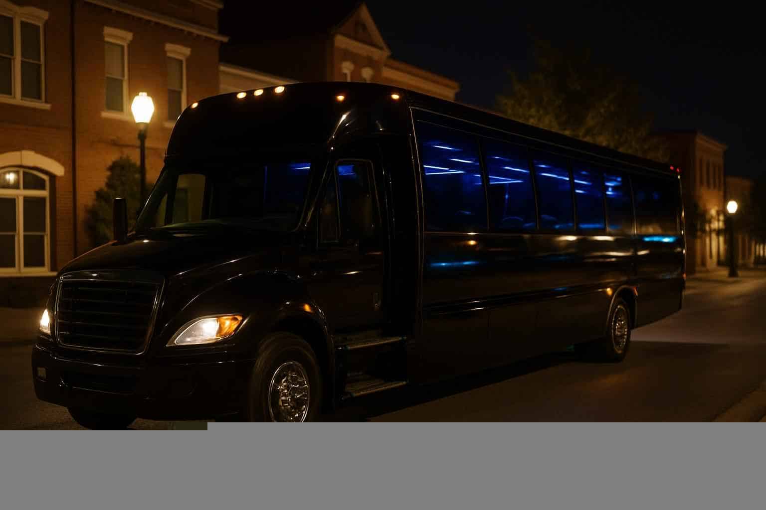 Black Party Bus Services For Local Events