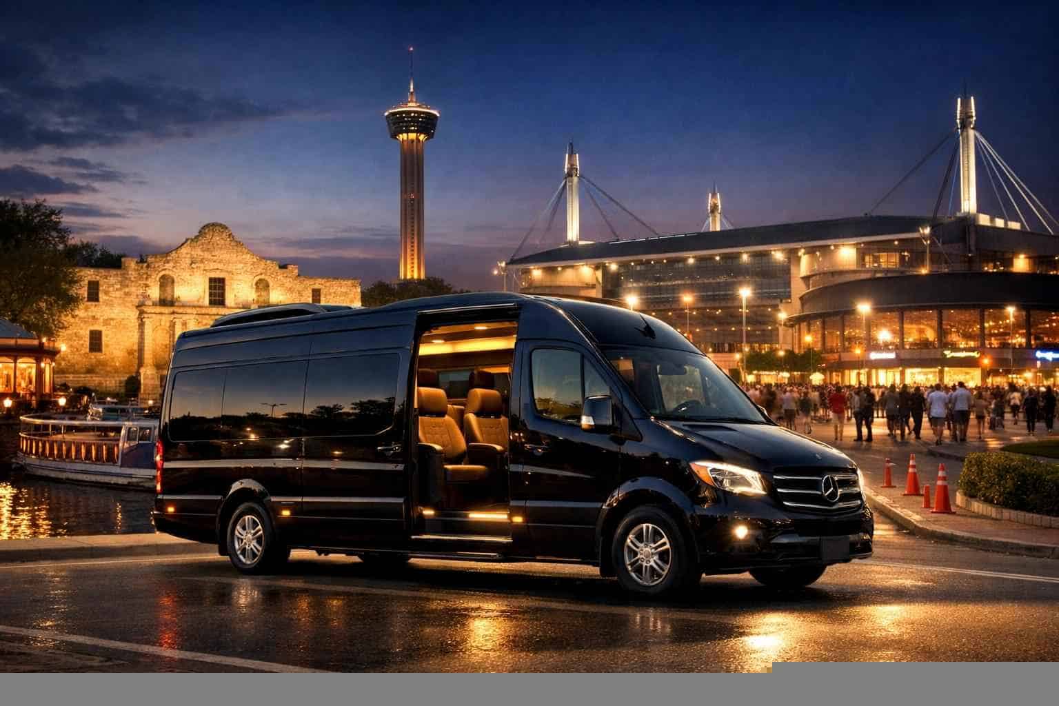 Can I book San Antonio Texas shuttles for popular venues and stadiums?