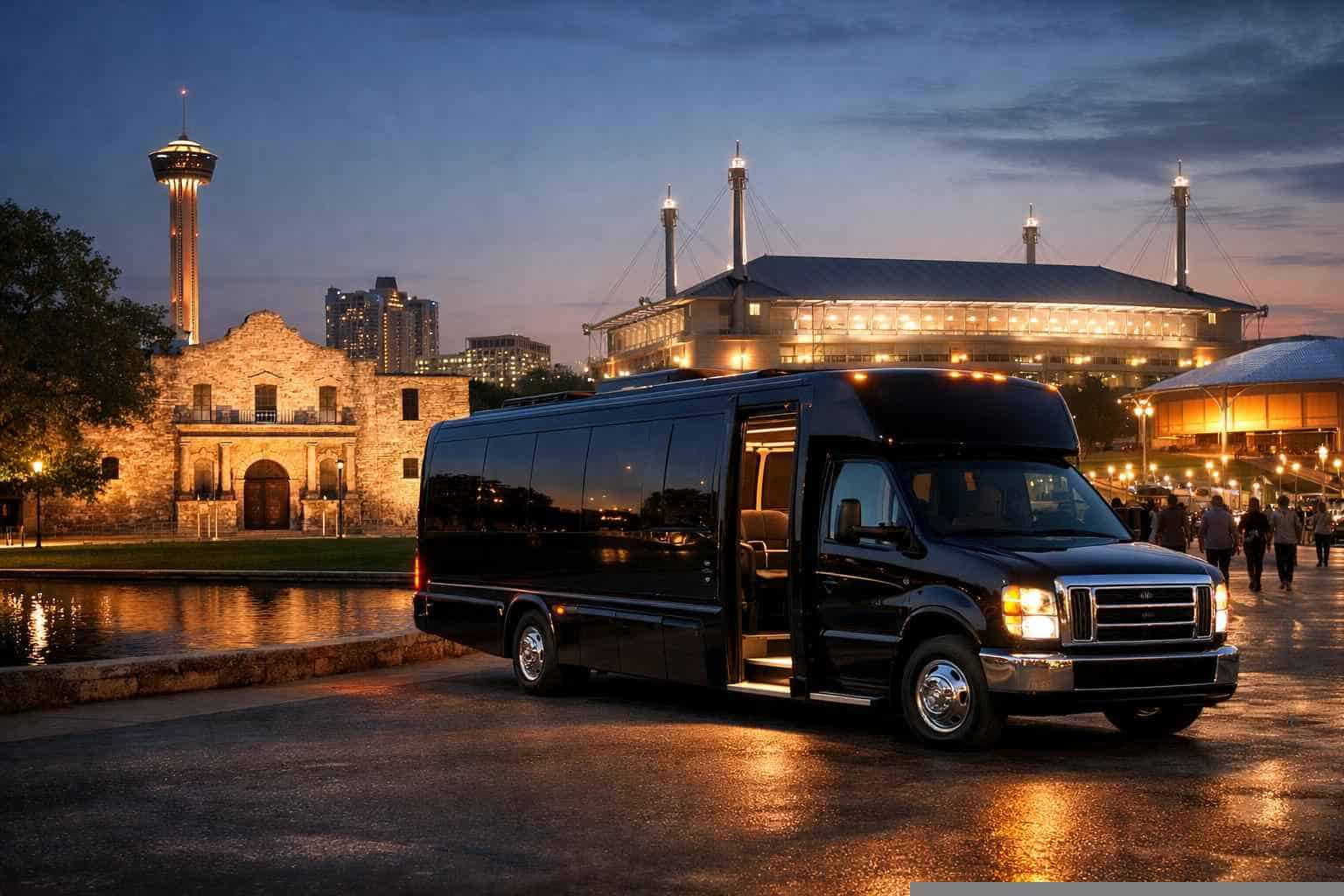 Can I book San Antonio Texas shuttles for popular venues and stadiums?