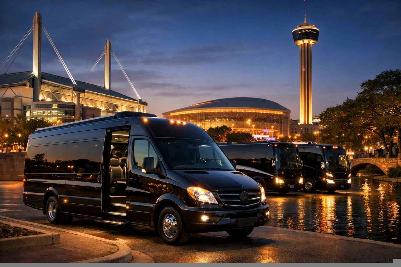 Can I book San Antonio Texas shuttles for popular venues and stadiums?
