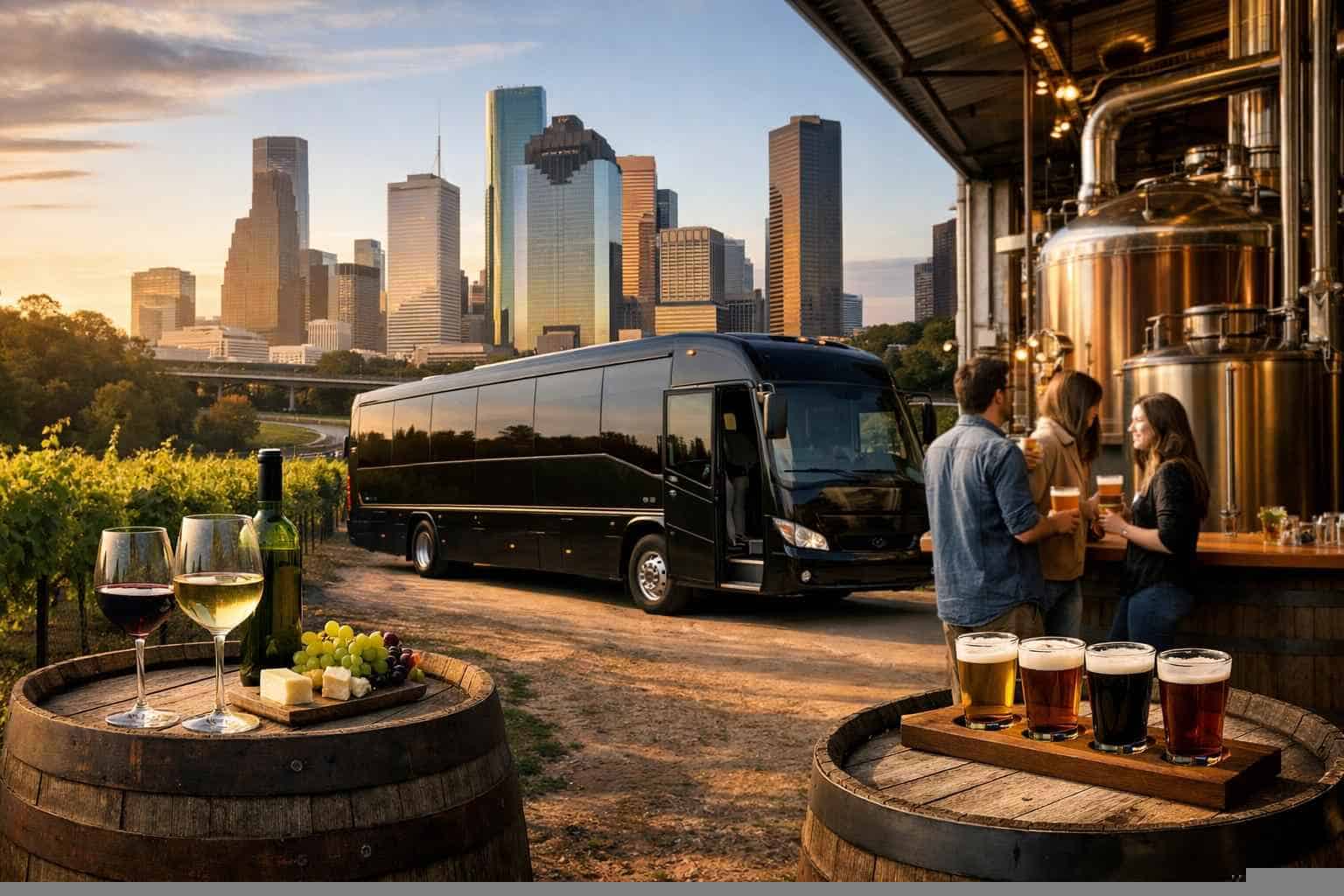 Can You Handle Multi Stop Winery Brewery City Tours Around Houston Texas?