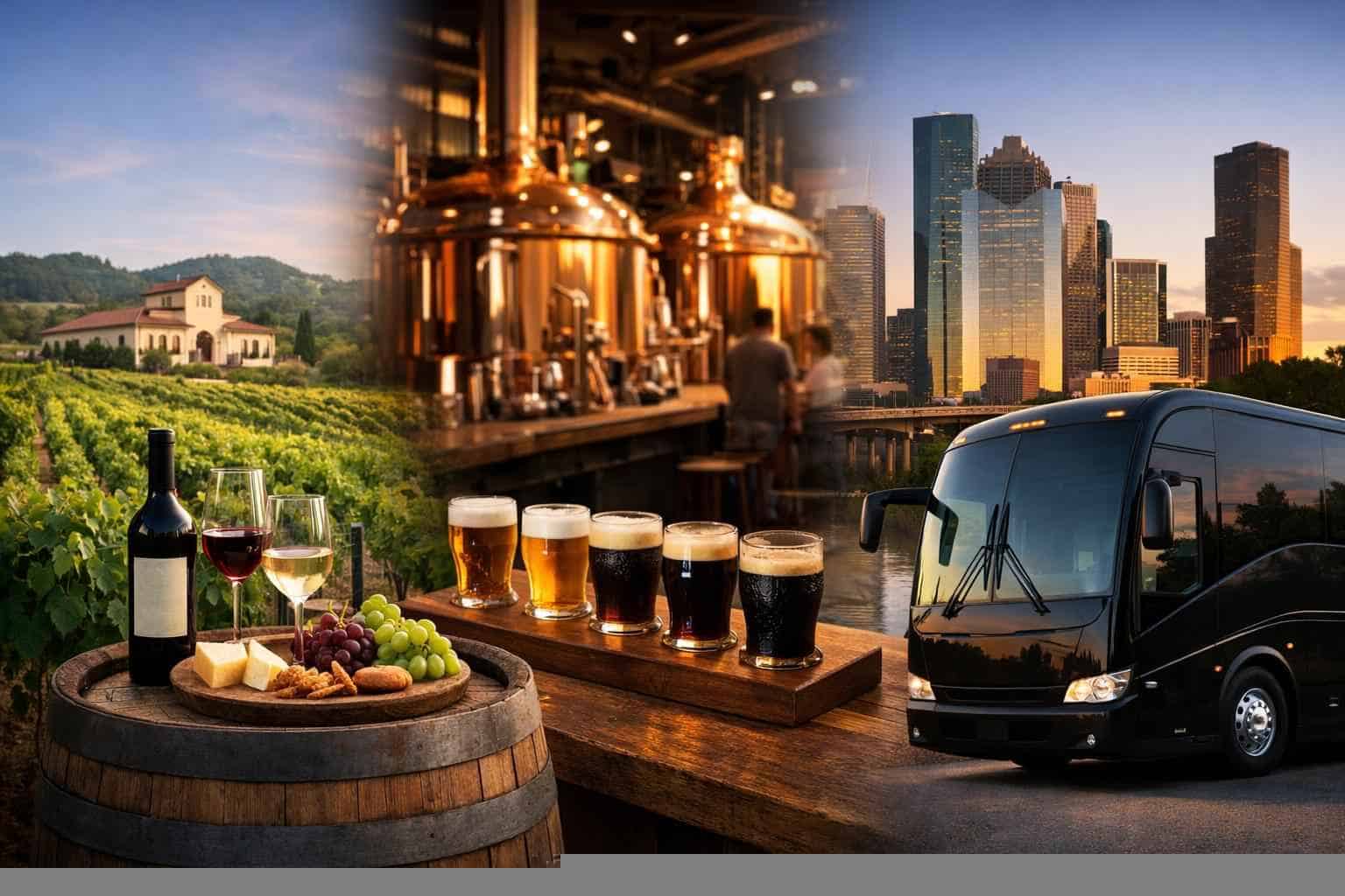 Can You Handle Multi Stop Winery Brewery City Tours Around Houston Texas